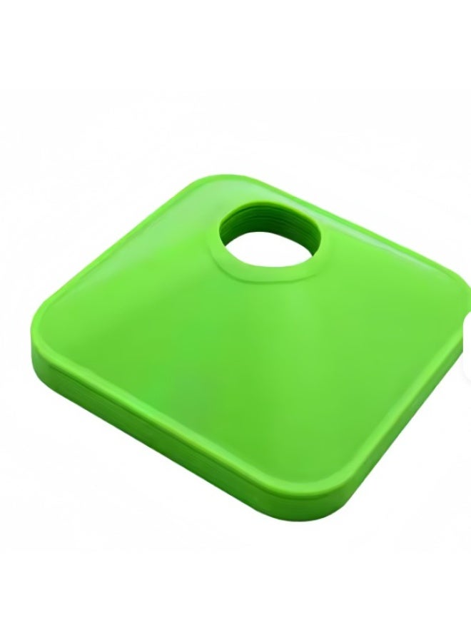 أقماع تدريب رياضية مربعة 50 قطعة متعددة الألوان مع حامل و حقيبة - Image 4