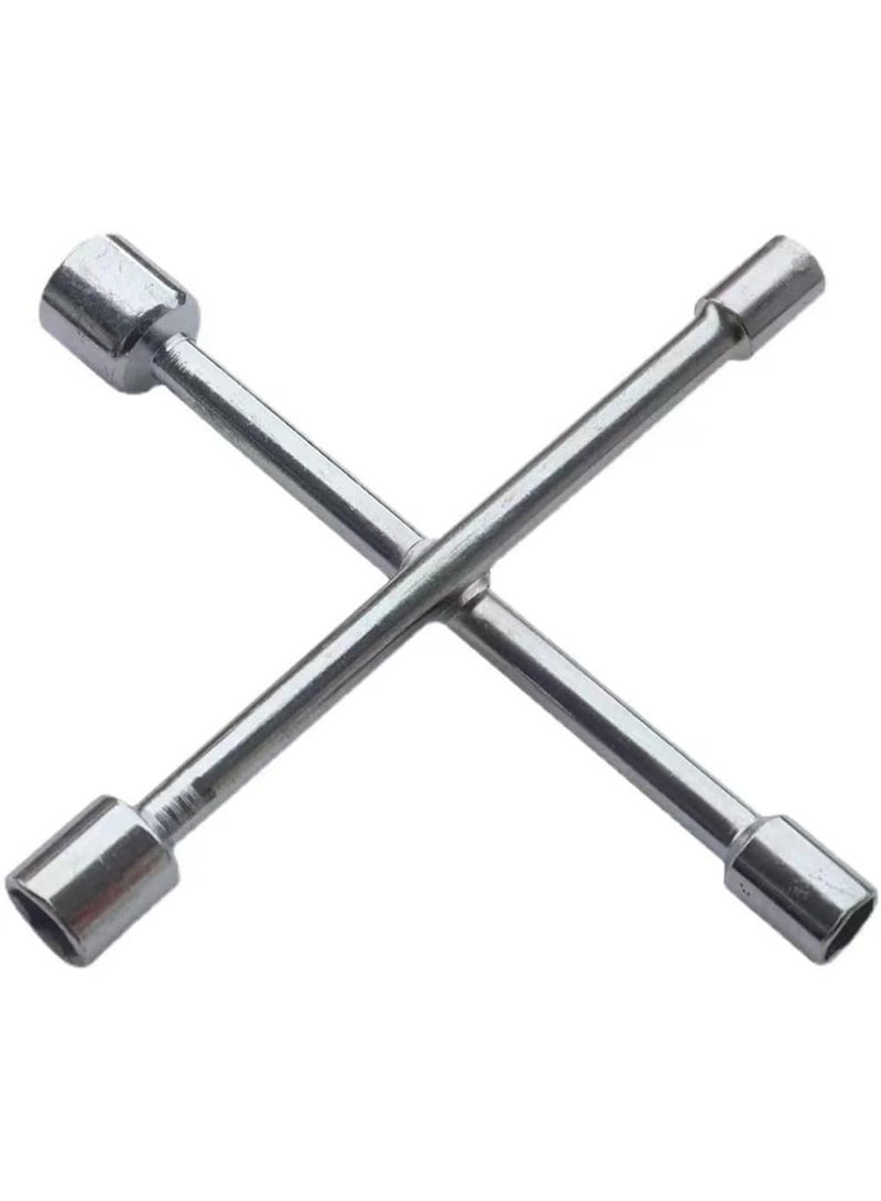 4-Way Cross Wheel Wrench – Heavy-Duty Multi-Function Tire Iron for Fast Car Wheel & Lug Nut Change