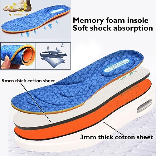 EDCYF Women's Diabetic Shoes with Adjustable Closure Non-Slip Wide Width Lightweight Shoes for Edema Plantar Fasciitis Swollen Feet 10 Wide Black - Image 3
