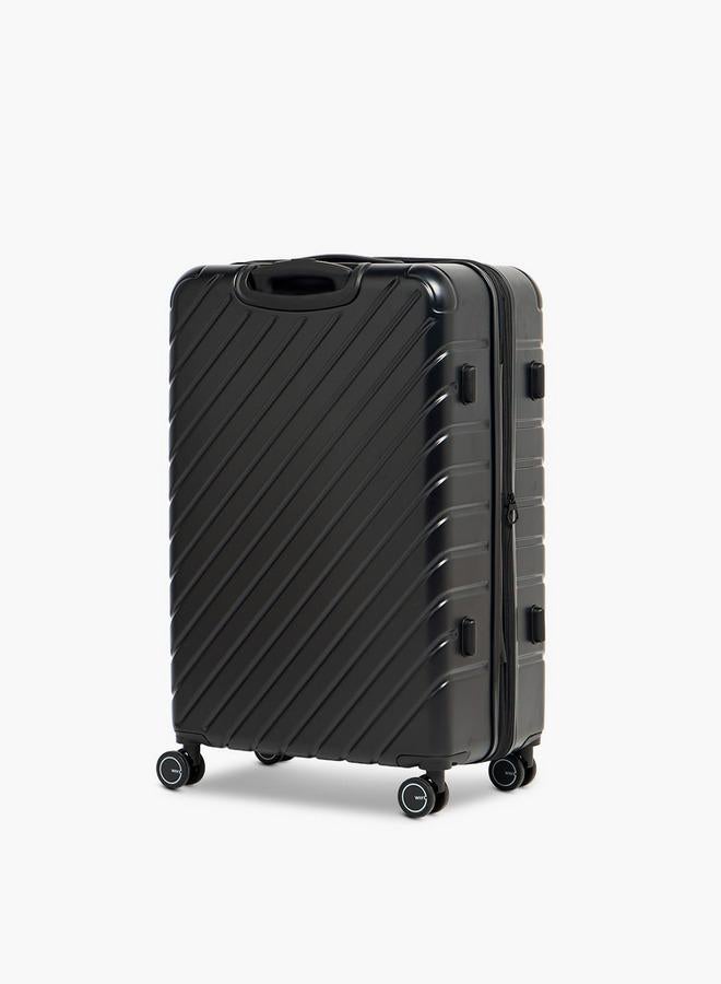 Wave 2-Piece Textured Hardcase Trolley Bag With Retractable Handle - Image 5