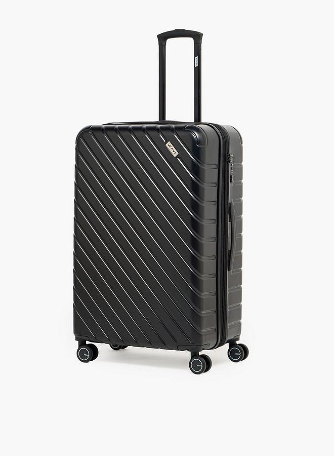 Wave 2-Piece Textured Hardcase Trolley Bag With Retractable Handle - Image 3