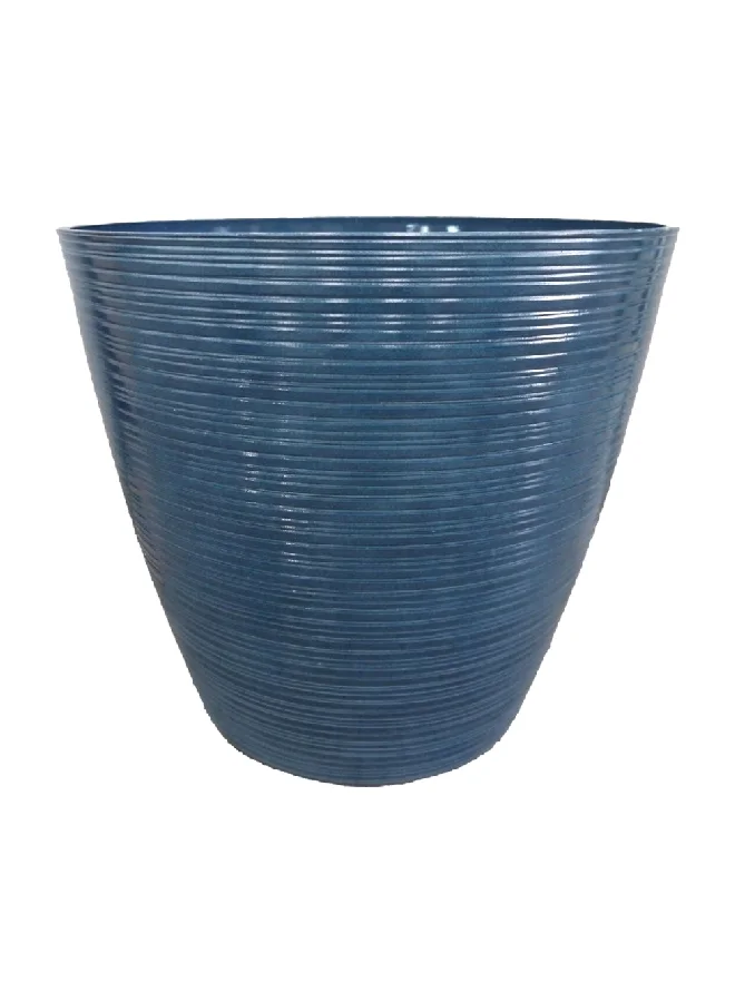 serene Durable and Elegant Design Round Resin Planter Marine Blue 69 x 51.5 x 51.5 cm SL32001A.18