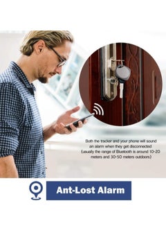 Generic Key Finder Smart Tracker, Anti Lost Alarm Item Locator, Lightweight And Compact Phone Finder, Strong And Durable Bluetooth Tracker Key Phone Wallet Pet, (1pc, Black)  - Image 2