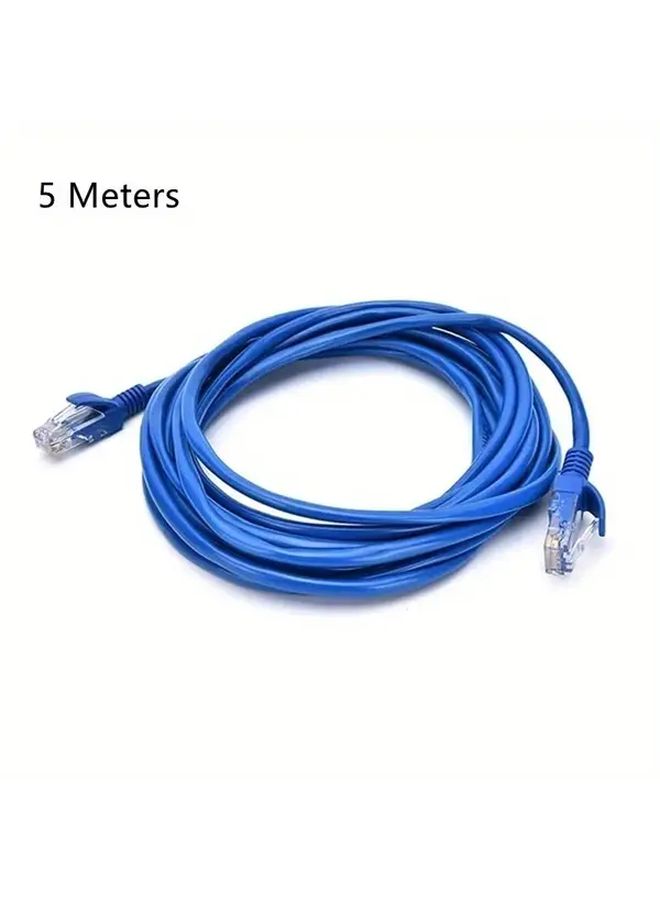 Blue Cat6E Ethernet Cable 5m 10m 20m UTP LAN Network Patch Cord for POE Camera Computer Router Switch - Image 2