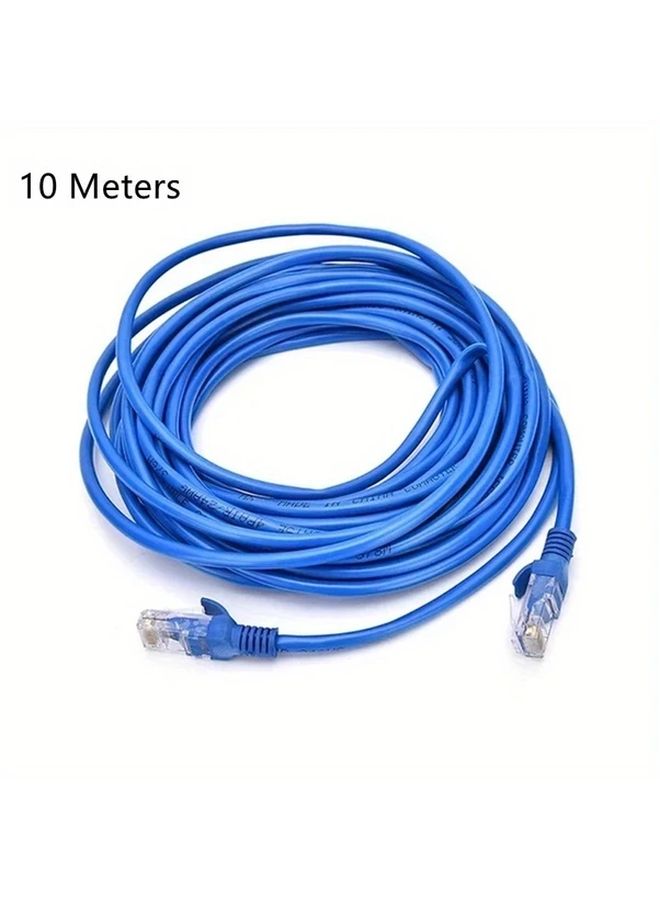 Blue Cat6E Ethernet Cable 5m 10m 20m UTP LAN Network Patch Cord for POE Camera Computer Router Switch - Image 1