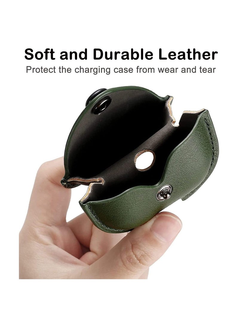 AirPods 3rd Generation Case (2021) – Premium Leather Protective Cover with Keychain Clip and Secure Lock for Apple AirPods 3 – Anti-Scratch Shockproof Skin with Charging Port Access – Sleek Design for Women, Men, Teens, and Kids  - Image 3