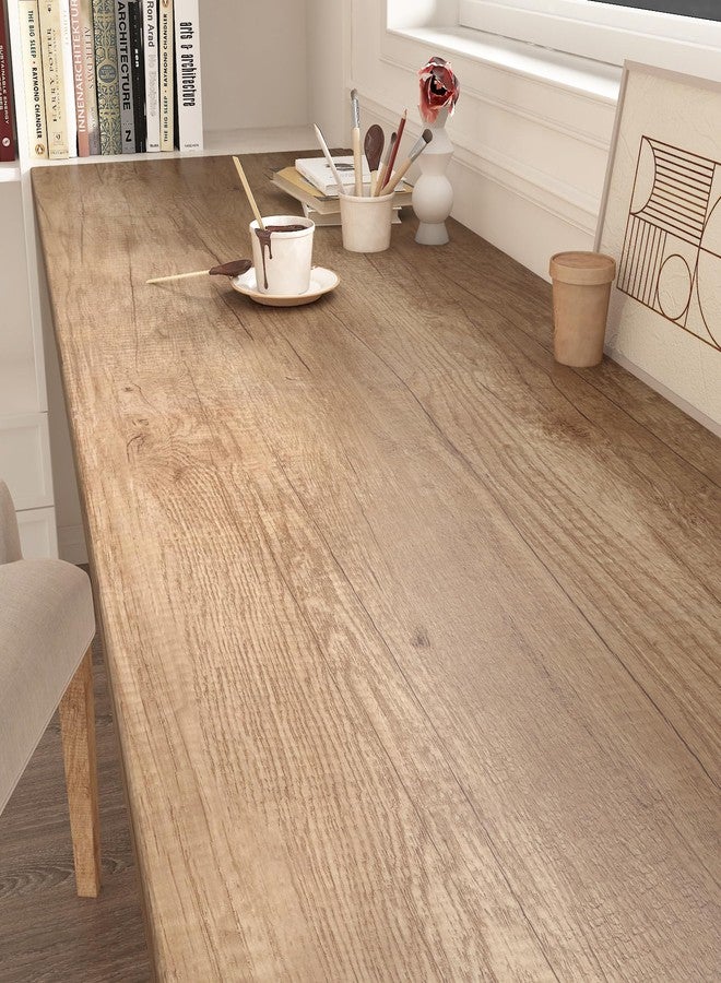 ReWallpaper ورق جدران ReWallpaper خفيف الوزن من الخشب الطبيعي مقاوم للماء وقابل للإزالة، ورق جدران من خشب البلوط المزخرف، لفافة من الفينيل للخزائن والأدراج والطاولات والرفوف والخزانات والأثاث والديكور، 15.8 بوصة × 10 أقدام - Image 4