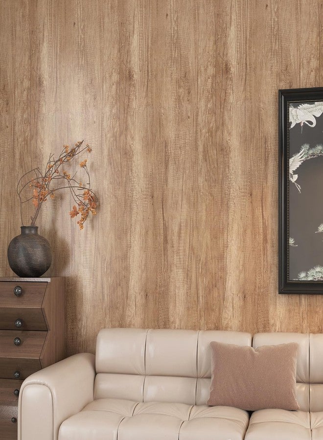 ReWallpaper ورق جدران ReWallpaper خفيف الوزن من الخشب الطبيعي مقاوم للماء وقابل للإزالة، ورق جدران من خشب البلوط المزخرف، لفافة من الفينيل للخزائن والأدراج والطاولات والرفوف والخزانات والأثاث والديكور، 15.8 بوصة × 10 أقدام - Image 2