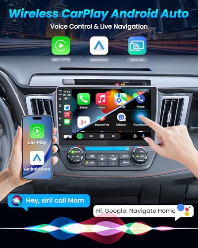 Jufodrca 8 Core 64GB Car Radio for Toyota RAV4 20132018 101 Inch HD Touchscreen RAV4 Stereo Support Wireless Carplay Android Auto Bluetooth 5G WiFi AM FM GPS SWC DSP Mirror Link Backup Camera - Image 3