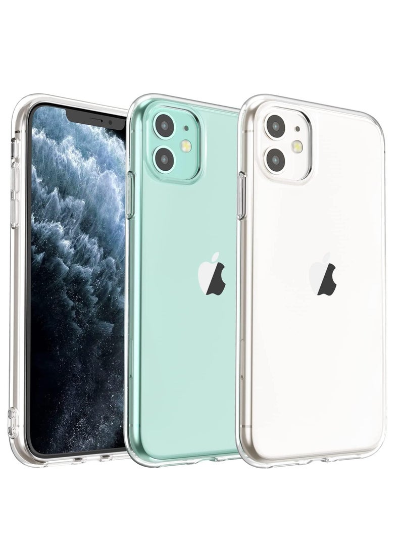 MIGOFAST IPhone 11 Clear Case Soft Flexible Silicone TPU Shockproof Transparent Rubber Back Cover  iPhone 11 Clear - Image 5