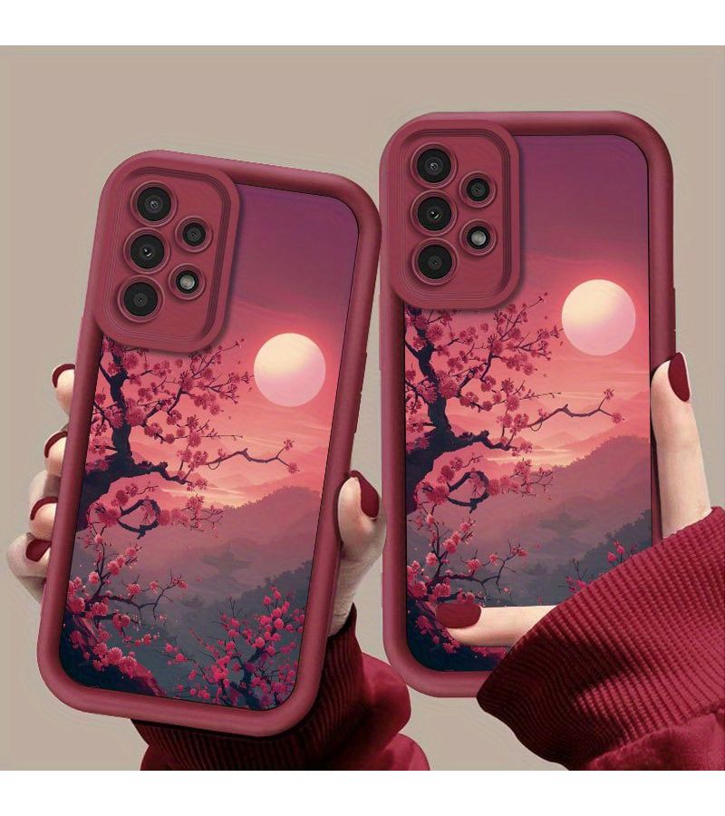حافظة الهاتف بلون بورغندي غير لامع وناعمة تغطية كاملة متوافقة مع سلسلة Galaxy S20 - Image 1