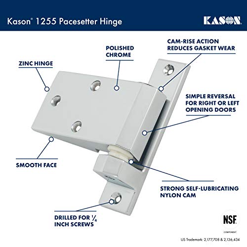 Kason 1255 Pacesetter Hinge, Smooth Face, 11255V00004C - Image 2