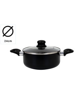 Wilson Casserole With Glass Lid Durable Marble Coating, Aluminium Construction, Nonstick Dish For Gas Induction & Ceramic Hobs Induction Bottom 24 x 11cm  - Image 4