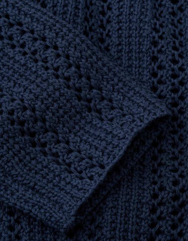 American Eagle  AE Cropped Crochet Boatneck Sweater for Women | Best Price UAE