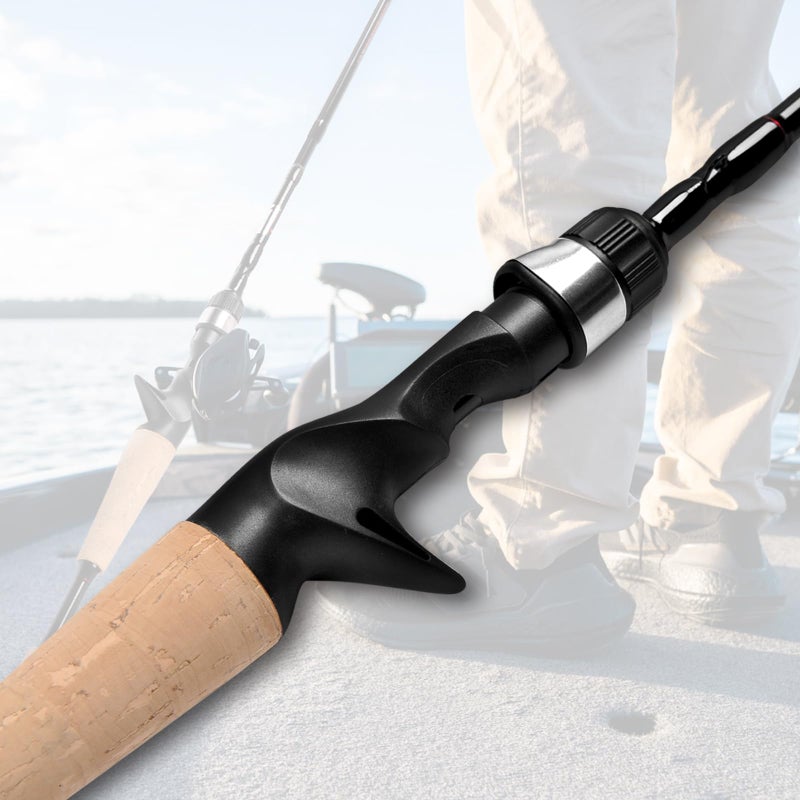 Fiblink 4 Pieces Travel Casting Rod Graphite Baitcasting Fishing Rod Portable Fishing Rod Baitcaster (7' Medium Heavy) - Image 3