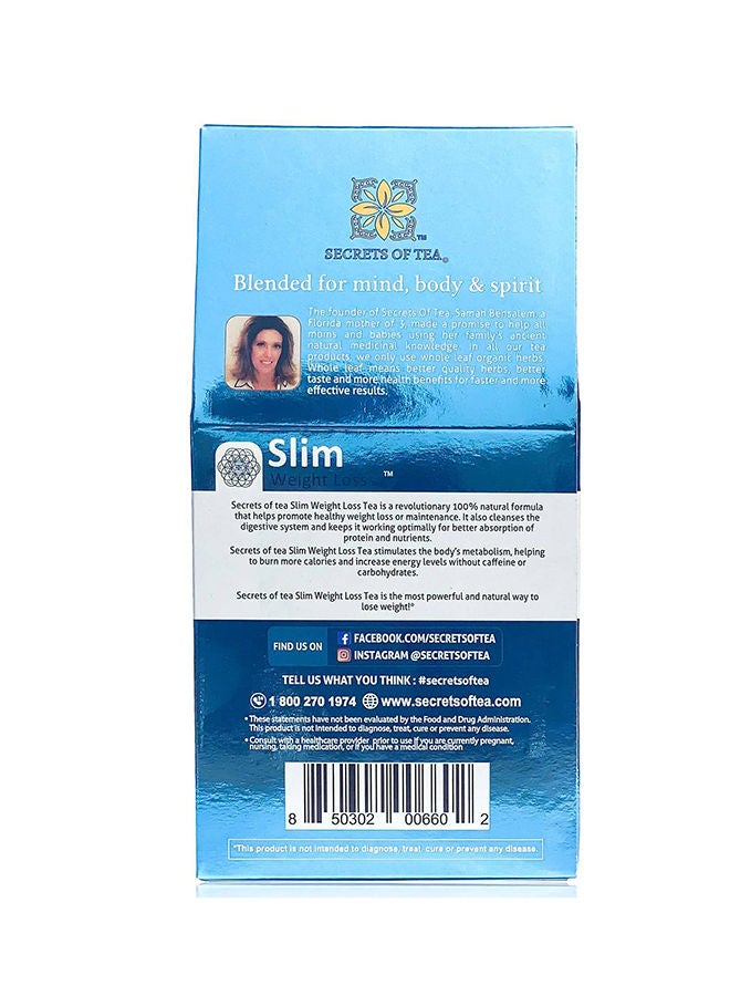Slim tea for lose weight fast Thermogenic Fat Burner - Weight Loss Supplement, Appetite Suppressant, & Energy Booster - Premium Fat Burning slimming tea #1 in USA from Secrets Of Tea