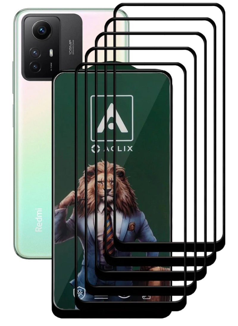 ACLIX 5 Pieces Antistatic ESD Dustproof Premium Quality High Definition Tempered Glass Screen Protector Designed For Xiaomi Redmi Note12S - Image 1
