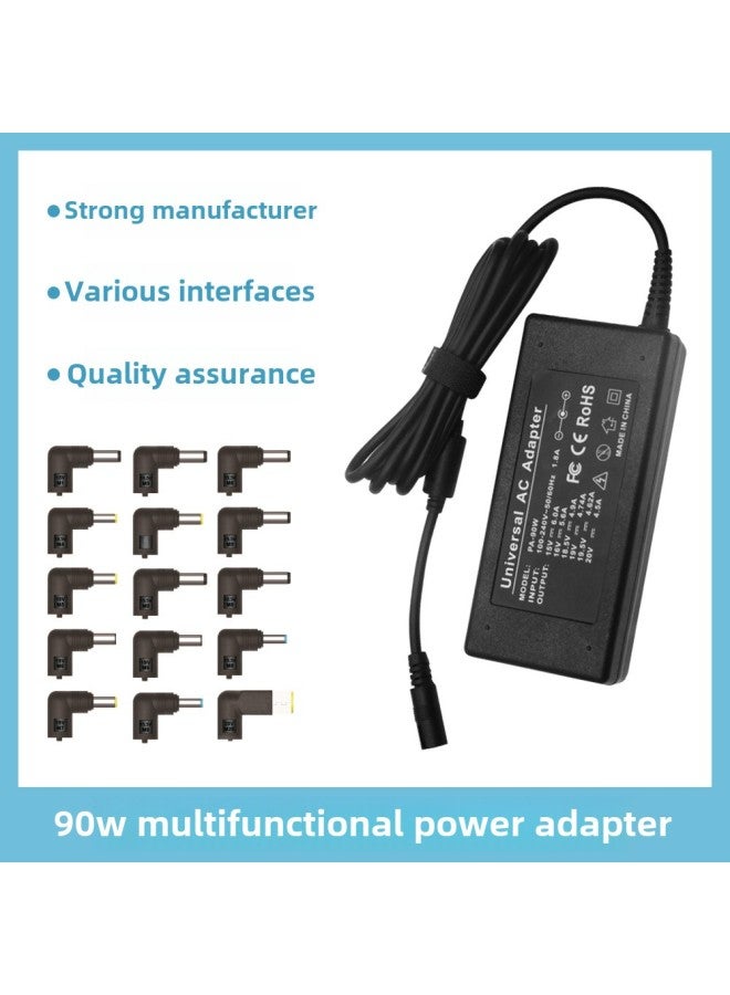 90W Multifunctional Laptop Charger 15-20v Adjustable Voltage Converter Head Power Adapter-Color:Australian Regulations-Specifications:90W - Image 2