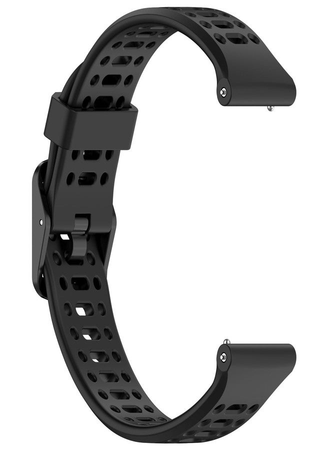 Disscool Replacement Adjustable Wristbands 22mm Compatible with COROS PACE 3/APEX 2 Pro/APEX 46mm/APEX Pro Soft Silicone Wrist with Quick Release Strap Smart Watch Accessories(Black) - Image 4