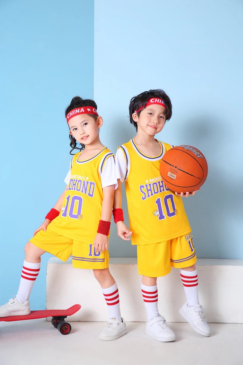 New Children'S Basketball Suit Costume Boys' Toddler Primary School Students Children'S Clothing Ball Suit Women'S Sports Jersey Printed Boys - Image 4