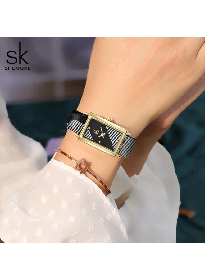 اس كيه شينكاج ساعة كوارتز نسائية مقاومة للماء بتصميم عصري جديد من SK Shengk - Image 3