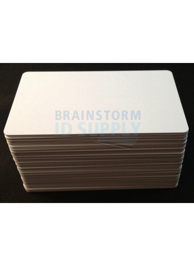 Brainstorm ID - Inkjet Pvc Cards (100 Pack) Inkjet Printable Pvc Id Cards With Brainstorm Id'S Enhanced Ink Receptive Coating Waterproof And Double Sided Printing Works With Epson And Canon Inkjet Printers - Image 1