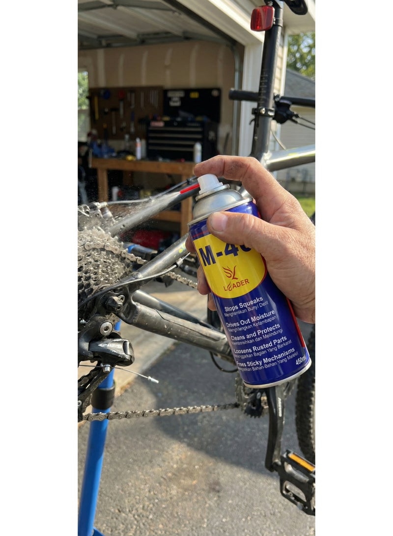 Leader Multi-Use Lubricant Spray Can – 450ml | Rust Protection, Lubrication & Cleaning for Automotive, Home, and Industrial Use - Image 4