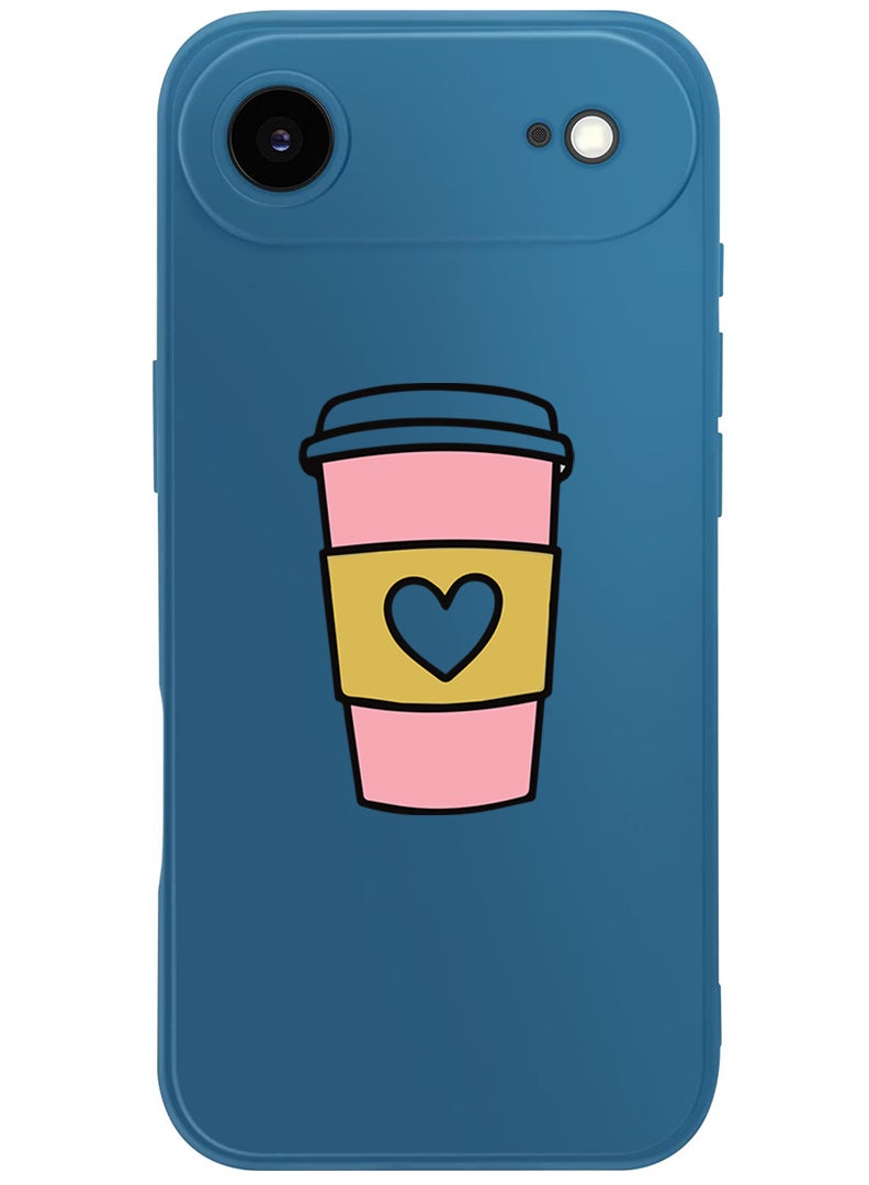 Theodor Protective Slim Fit Case Liquid Silicone Cover with Full Body Protection Anti-Scratch Shockproof Case For Apple iPhone 17 Air (Blue) Coffee Mug - Image 1