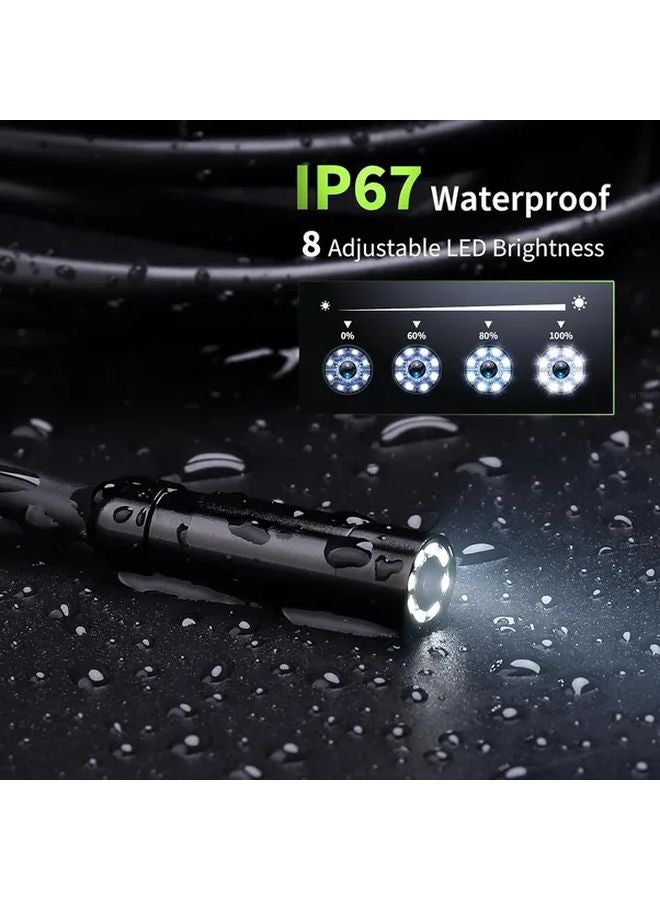 Inskam 4.3 Inch Industrial Endoscope 8mm Single Lens IP67 Waterproof Camera 196.85 Inch - Image 2