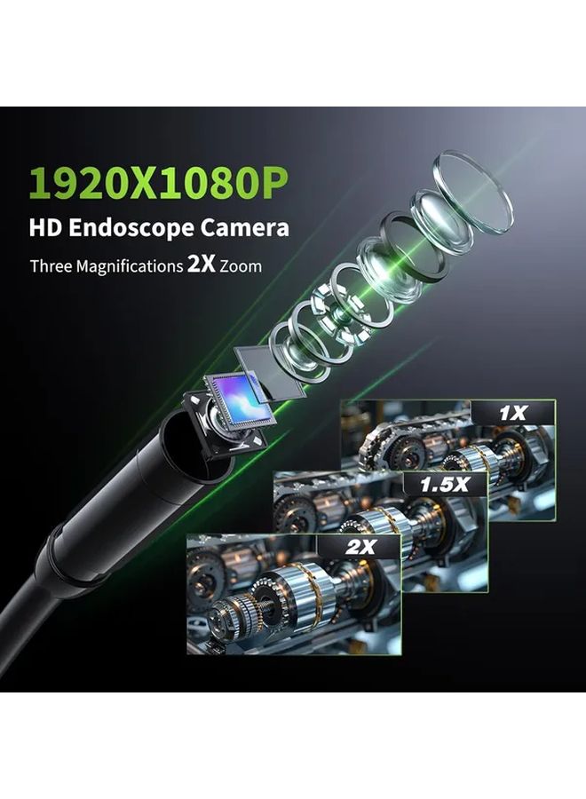 Inskam 4.3 Inch Industrial Endoscope 8mm Single Lens IP67 Waterproof Camera 196.85 Inch - Image 4