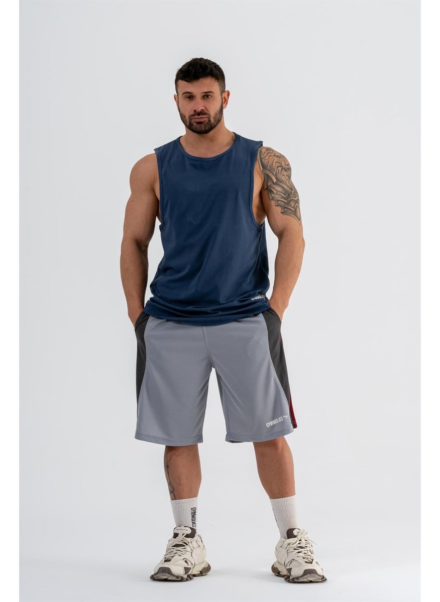 Gymwolves Men's Basketball Shorts | Light Gray | Sports Shorts |  - Image 3