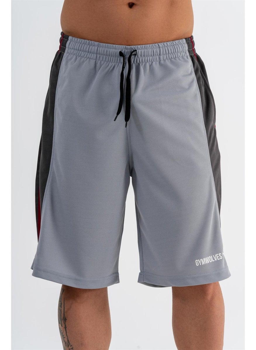 Gymwolves Men's Basketball Shorts | Light Gray | Sports Shorts |  - Image 5