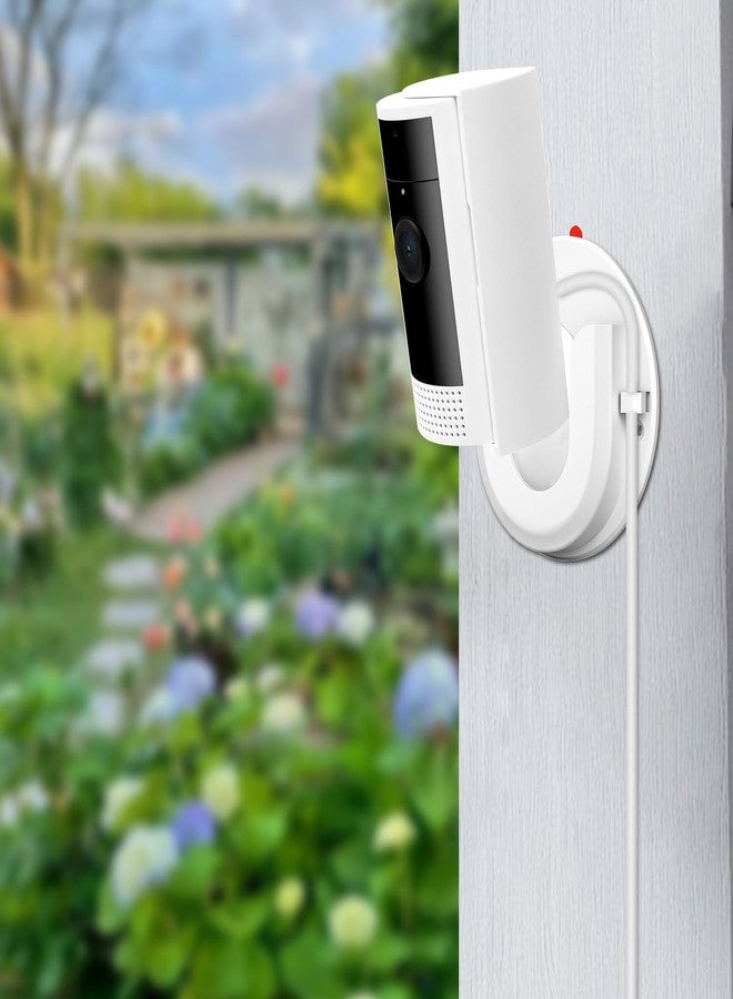 iTODOS 2 Pack Indoor Cam Adhesive Wall Mount, Strong VHB Stick On,No Drilling Mounting Bracket for Ring,Two Ways Installation with Tape and Screws - Image 5