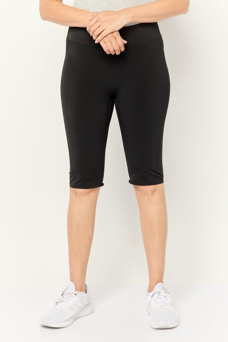 Reebok Women Sportswear Fit 3/4 Training Capri Tights, Black - Image 1