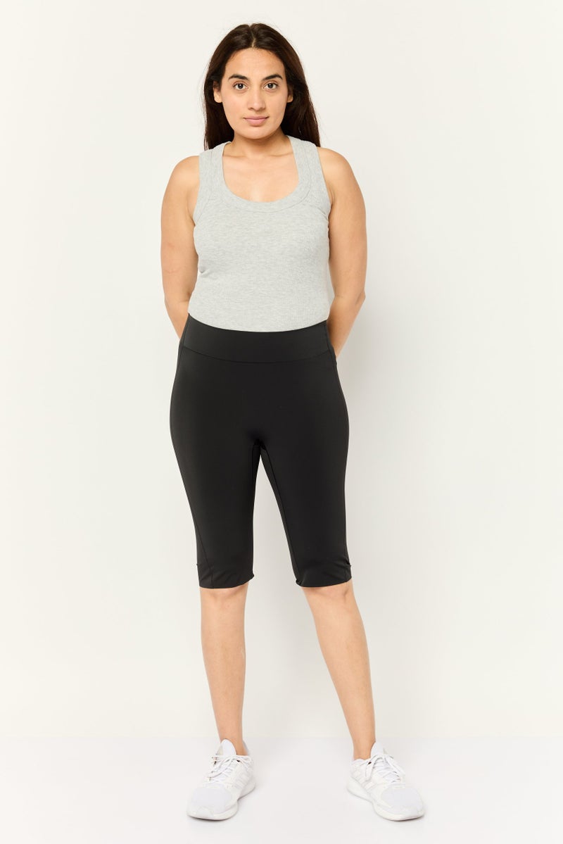 Reebok Women Sportswear Fit 3/4 Training Capri Tights, Black - Image 2