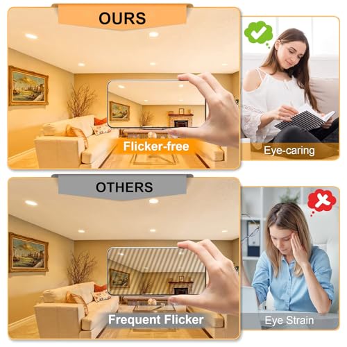 Vinaco GU10 C 120V 25W Bulb Candle Warmer, 6PCS High Output 220LM Halogen GU10 25 Watt Flicker Free, Long Lasting MR16 GU 10 Bulb Dimmable with Warm White 2800K for Candle Warmer Lamp, Track Lighting - Image 5