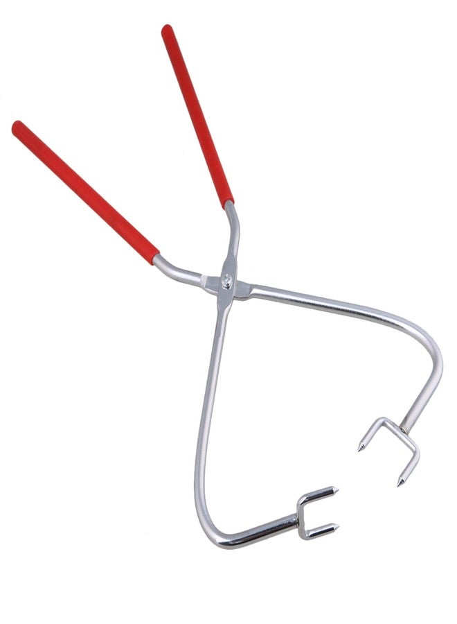 Mxfans Clay Modeling Sculpture Metal Dipping Tongs Pottery Tools Red Rubber Handle - Image 1