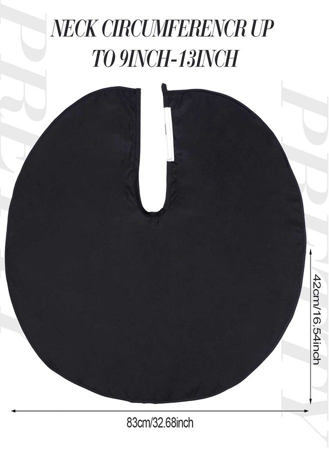 Sintege 3 Pieces Makeup Capes for Clients Makeup Bibs Comb-out Beard Aprons Hair Dye Aprons Styling Shampoo Capes Hair Salon Shorty Cape Barber Short Smock for Hair Beauty Artist Accessories, 3 Colors - Image 4