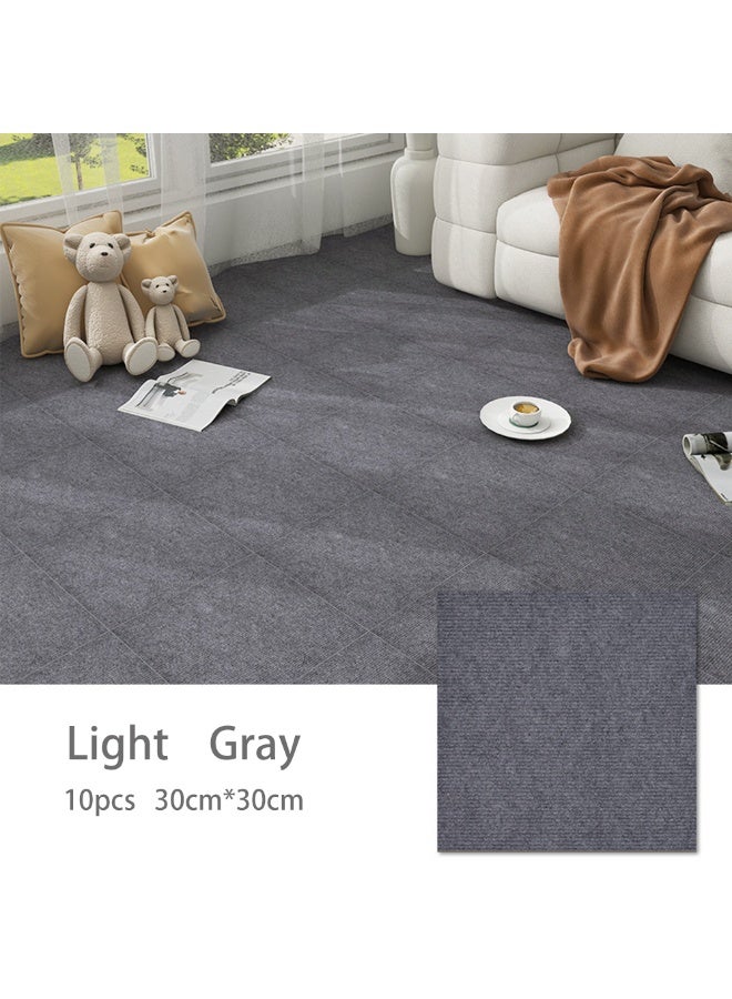 10Pcs Japanese Style Self-adhesive Carpet Pet Mat Anti-slip Floor Mat Home Bedroom Carpet Washable Freely Cut - Image 1