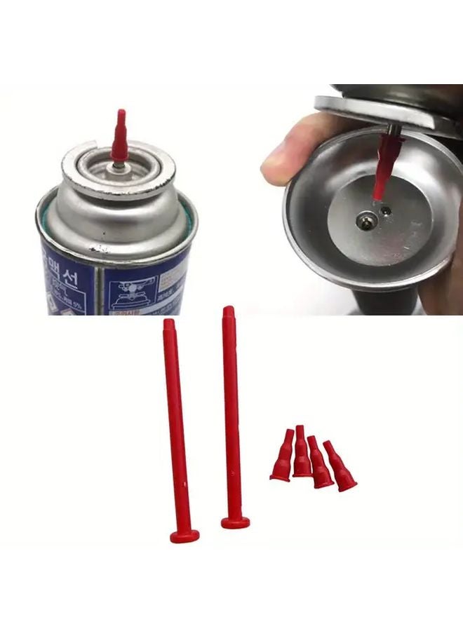 6 Piece Set Butane Gas Canister Adapter For Lighters And Torches Leakproof Design - Image 1