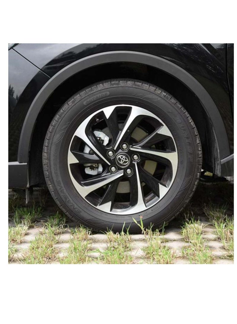 Generic Car Wheel Center Hub Caps for TOYOTA, Parts accessories Modified parts 4pcs Wheel Center Hub Cap Decorative Cover Kit for Camry, Sienna, Venza, Avalon, Corolla, Prius - Black, 62mm - Image 2