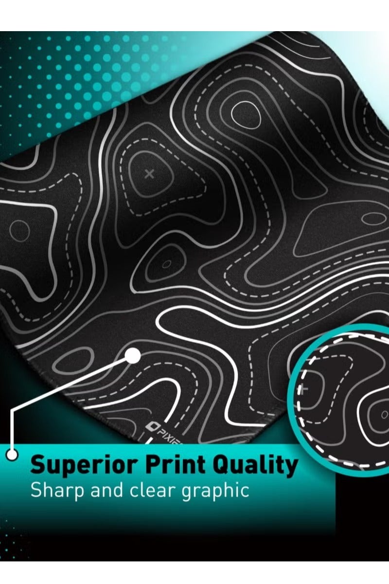 Daxiongmao Large Gaming Mouse Pad 900x400x3mm Large Desk Mat for Keyboard & Office Decor - Topographic Map - Image 4