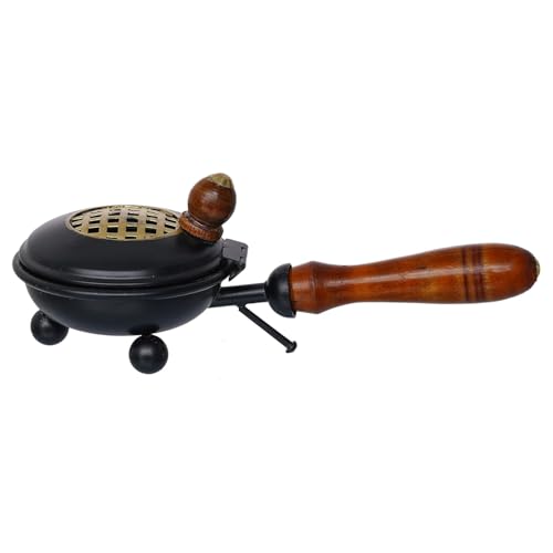 Sanvatsar Metal Incense Burner - Butterfly Loban Dani Dhoop Dani Aarti Metal Loban Burner for Home Office Temple Puja - Diwali Decoration Items (Black) - Image 4