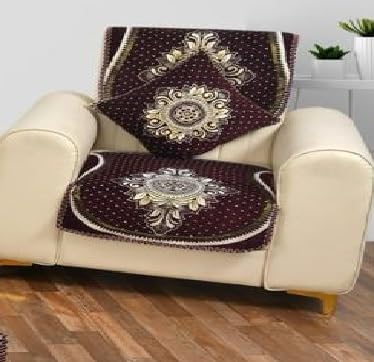 Laying Style™ Diwan Set of 8 Pieces Combo with Sofa Covers for Living Room 5 Seater and Center Table Cover - Image 4