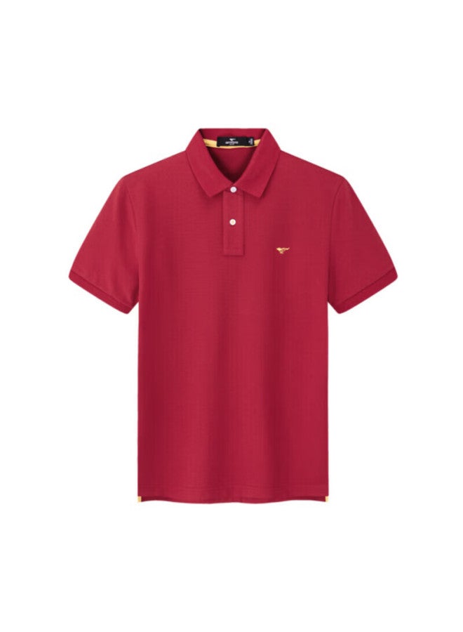 Septwolves Men's Short Sleeve Polo Shirt With Turn-down Collar, Cool Feeling, Antibacterial, Solid Color, Business Casual, Colorful Polo Shirt - Image 2