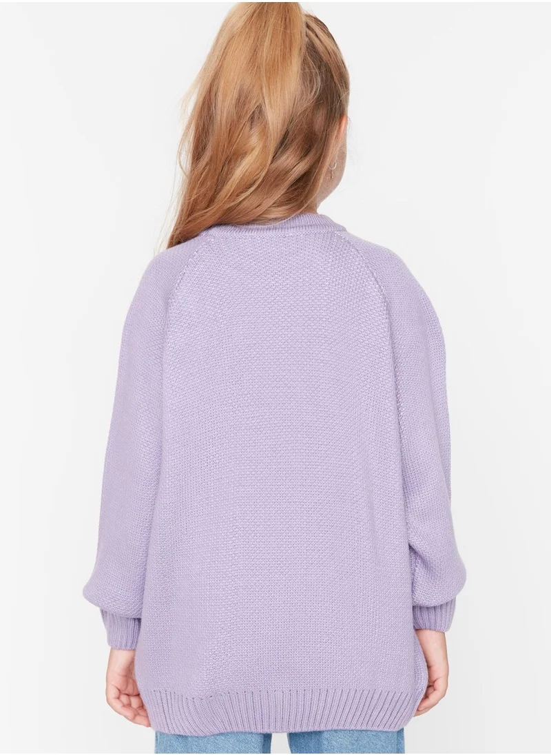 trendyol Kids Ballerina Print Sweater