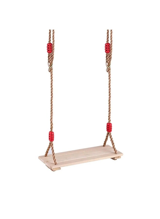 فيتنس ورلد مقعد أرجوحة خشبي  مع حبل قابل للتعديل - Image 1