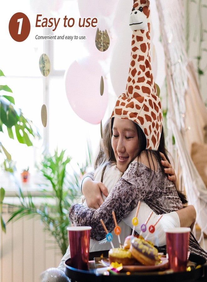 SAFIGLE Giraffe Hat：Giraffe Costume Hat Plush Animal Headwear for Adults and Kids - Cute and Funny Shape, Soft and Comfortable, Perfect for Parties, Cosplay, and Fun - Image 3