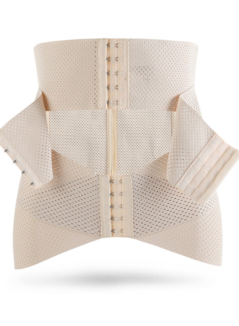 SUNVENO Belly Shaper and Hip Definition Band - Beige, S - Image 2