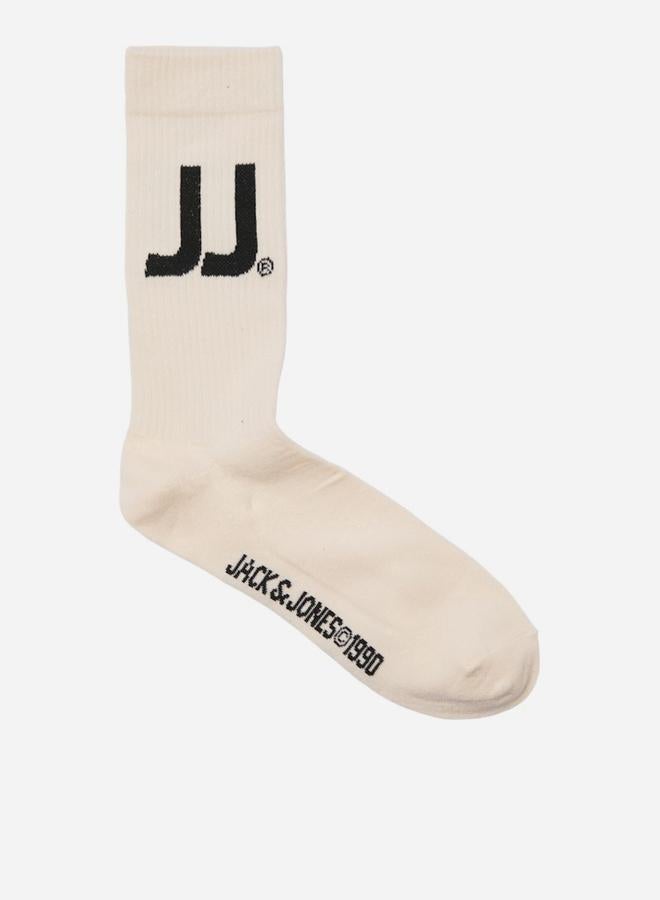 JACK & JONES Jack and Jones Pack of 3 - Cream and Green Ankle Socks - Image 4